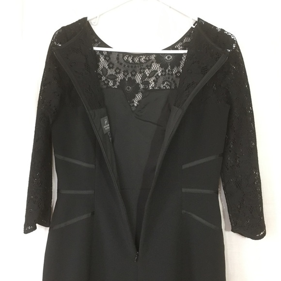 Adrianna Papell Structured Lace Evening Dress - Picture 6 of 7